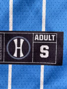 UPWARD BASKETBALL JERSEY STRIPED ATHLETIC BLUE MEN PRE OWNED S