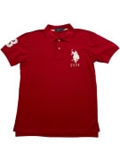 U.S. POLO ASSN. ΜΠΛΟΥΖΑ POLO CLASSIC ΛΟΓΟΤΥΠΟ ΚΟΚΚΙΝΟ ΑΝΔΡΙΚΟ M