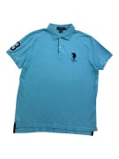 U.S. POLO ASSN. ΜΠΛΟΥΖΑ POLO LOGO ΣΙΕΛ UNISEX XL