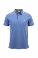 U.S. POLO ASSN. POLO SLIM FIT CON LOGO CELESTE DA UOMO M