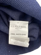 US POLO ASSN ΠΛΕΚΤΟ ΠΟΥΛΟΒΕΡ MINIMAL NAVY ΑΝΤΡΙΚΟ PRE OWNED L
