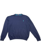 US POLO ASSN ΠΛΕΚΤΟ ΠΟΥΛΟΒΕΡ MINIMAL NAVY ΑΝΤΡΙΚΟ PRE OWNED L