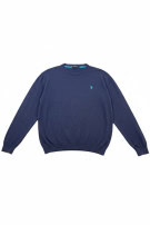 US POLO ASSN ΠΛΕΚΤΟ ΠΟΥΛΟΒΕΡ MINIMAL NAVY ΑΝΤΡΙΚΟ PRE OWNED L