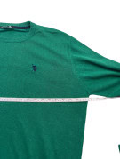 US POLO ASSN ΠΛΕΚΤΟ ΠΟΥΛΟΒΕΡ MINIMAL ΠΡΑΣΙΝΟ ΑΝΤΡΙΚΟ PRE OWNED XL