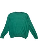 US POLO ASSN ΠΛΕΚΤΟ ΠΟΥΛΟΒΕΡ MINIMAL ΠΡΑΣΙΝΟ ΑΝΤΡΙΚΟ PRE OWNED XL