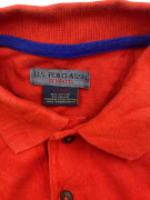 U.S. Polo Assn. Polo T-shirt Colorblock Classic Logo Rosso Arancione Grigio Uomo S