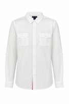 U.S. POLO ASSN. ΠΟΥΚΑΜΙΣΟ MINIMAL ΛΕΥΚΟ ΑΝΤΡΙΚΟ PRE OWNED S