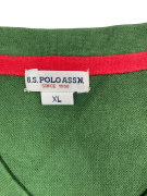 U.S. Polo Assn. Πράσινη Πλεκτή Μπλούζα V-Neck Ανδρική XL