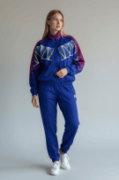 Used Co Φόρμα Σετ Tracksuit Vintage Λογότυπο Μπλε Γυναικείο M