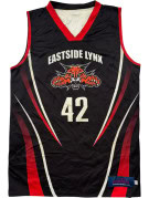 USSPORTS BASKETBALL JERSEY ATHLETIC BLACK UNISEX PRE OWNED M