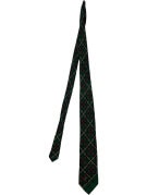 VALENTINO CREATION CRAVATTA VINTAGE TARTAN VERDE UOMO PRE OWNED