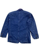 VALENTINO JEANS JACKET VINTAGE DENIM LOGO BLUE MENS XS