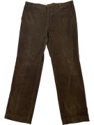VALENTINO PANTS VINTAGE CORDUROY BROWN MEN XL