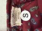 1975 VALENTINO SHIRT VINTAGE BORDEAUX WOMEN PRE OWNED S
