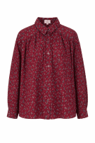 1975 VALENTINO SHIRT VINTAGE BORDEAUX WOMEN PRE OWNED S