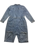 VANS Tuta intera in denim con logo vintage acid wash blu unisex 2XL