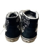 VANS HIGH TOP SNEAKERS SKATE GRAPHIC BLACK WHITE UNISEX PRE OWNED EU 38