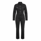 VANS Ολόσωμη Τζιν Φόρμα (Jumpsuit) CASUAL Λογότυπο Μαύρο/Ανθρακί Γυναικείο L/XL