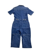 VANS Ολόσωμη Τζιν Φόρμα (Jumpsuit) CASUAL Λογότυπο Μπλε Γυναικείο S