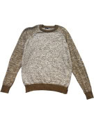 VANS KNIT SWEATER CLASSIC OLIVE CREAM UNISEX PRE OWNED XL