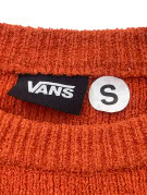 VANS MAGLIONE IN MAGLIA MINIMAL ARANCIO RUGGINE UOMO PRE OWNED S