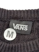 VANS MAGLIONE IN MAGLIA MINIMAL NERO UOMO PRE OWNED M