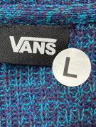 VANS KNIT SWEATER MINIMAL BLUE MENS PRE OWNED L