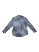 VANS CAMICIA A QUADRI TAILORED FIT LOGO BLU/GRIGIO DA UOMO L