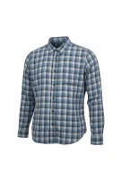 VANS CAMICIA A QUADRI TAILORED FIT LOGO BLU/GRIGIO DA UOMO L
