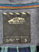 CAMICIA VANS VINTAGE CON LOGO A QUADRI BLU/VERDE DA UOMO S