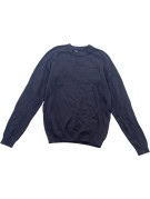 VANS MAGLIONE GIROCOLLO MINIMAL NAVY UNISEX PRE OWNED S