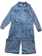 VANS DENIM VINTAGE JUMPSUIT WITH LOGO BLUE WOMEN’S M