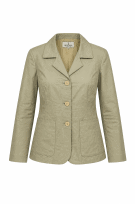 VERA PELLE BLAZER MINIMAL BEIGE WOMEN PRE OWNED S
