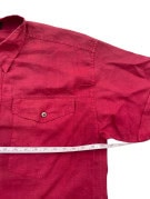 VERSACE CLASSIC CAMICIA MANICA CORTA UTILITY ROSSA UOMO PRE OWNED XL