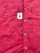 VERSACE CLASSIC CAMICIA MANICA CORTA UTILITY ROSSA UOMO PRE OWNED XL