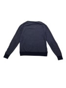 VERSACE COLLECTION Πλεκτό V-Neck Pullover Merino Wool Μπλε Ανδρικό L