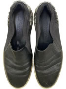 VERSACE COLLECTION ΣΚΑΡΠΙΝΙΑ SLIP-ON ΜΕ LOGO ΛΕΠΤΟΜΕΡΕΙΑ ΜΑΥΡΑ UNISEX