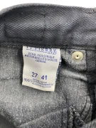 VERSACE JEANS COUTURE DENIM PANTS VINTAGE LOGO BLACK WOMEN'S XS