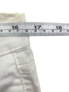 VERSACE JEANS COUTURE pantaloni vintage con logo metallico bianco da donna M