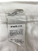 VERSACE JEANS COUTURE pantaloni vintage con logo metallico bianco da donna M