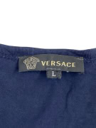 VERSACE ΜΠΛΟΥΖΑ ΜΑΚΡΥΜΑΝΙΚΗ VINTAGE LOGO PRINT ΜΠΛΕ L