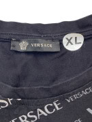 VERSACE T SHIRT GRAPHIC BLACK MENS PRE OWNED XL