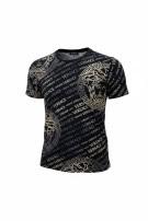 VERSACE T SHIRT GRAPHIC BLACK MENS PRE OWNED XL