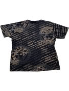VERSACE T SHIRT GRAPHIC BLACK MENS PRE OWNED XL