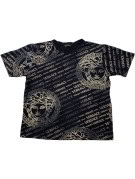VERSACE T SHIRT GRAPHIC BLACK MENS PRE OWNED XL