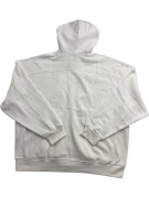 VINTAGE 4F GIACCA FELPA CON CAPPUCCIO NEVER MIND BIANCO UOMO L/XL
