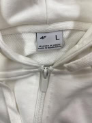 VINTAGE 4F GIACCA CON CAPPUCCIO STAMPA LOGO BIANCO UOMO L/XL