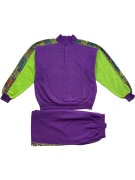 Vintage Active Swiss Design Tracksuit Μωβ/Πράσινο Set 90s Size L