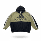 VINTAGE ADIDAS ΦΟΥΤΕΡ ΜΕ ΚΟΥΚΟΥΛΑ ΚΑΙ ΦΕΡΜΟΥΑΡ ΛΑΔΙ ΜΑΥΡΟ ΑΝΔΡΙΚΟ 3XL