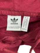 VINTAGE ADIDAS FELPA CON CAPPUCCIO LOGO BORDEAUX DA DONNA XS